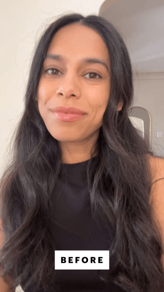 Shipin before applying the Merit Brow 1990